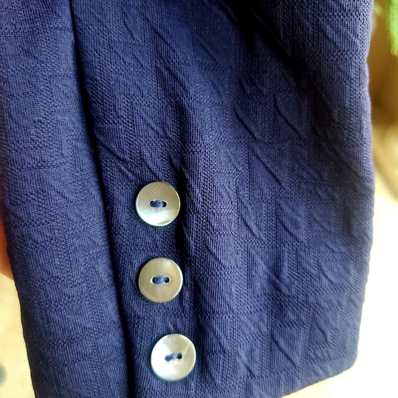 New Directions Petite Navy Blazer PM - Picture 4 of 4
